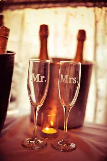 Romantic Champagne Glasses